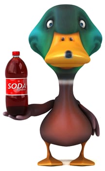 Fun duck - 3D Illustration