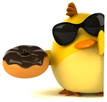 Yellow bird - 3D Illustration