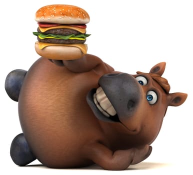Fun horse - 3D Illustration