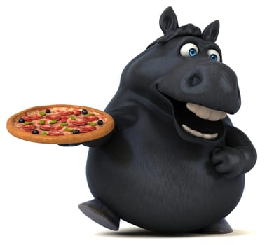 Fun horse - 3D Illustration