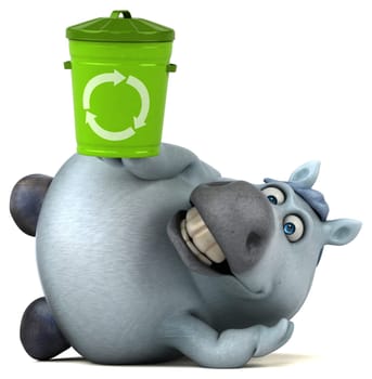Fun horse - 3D Illustration