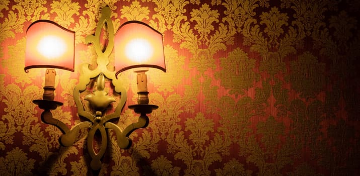 Vintage venetian background. Retro pattern in this old decorative wallpaper.