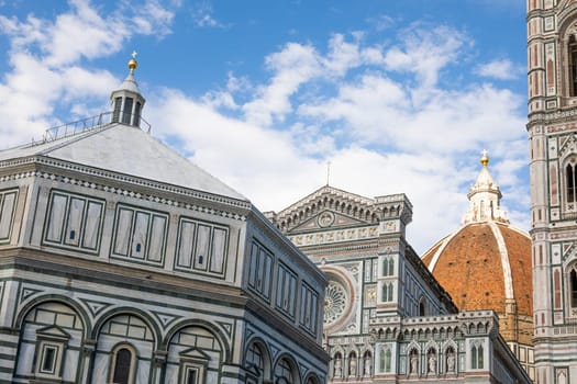 Florence, Italy. The romantic and colorful cathedral - also named Duomo di Firenze - built by Medici family in the Renaissance era.