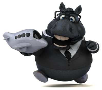 Fun horse - 3D Illustration