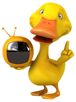 Fun duck - 3D Illustration