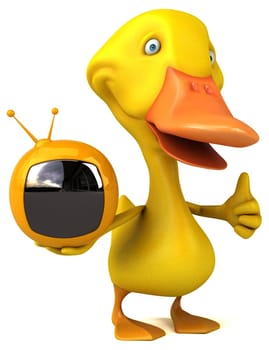 Fun duck - 3D Illustration