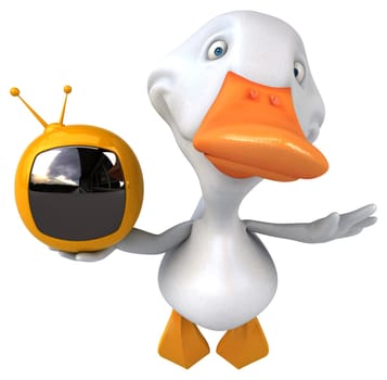 Fun duck - 3D Illustration