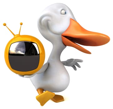 Fun duck - 3D Illustration