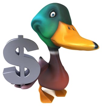 Fun duck - 3D Illustration