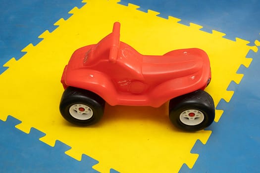 plastic quadricycle  child red toy