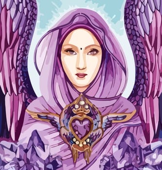 amesthyst holy saint faith illustration
