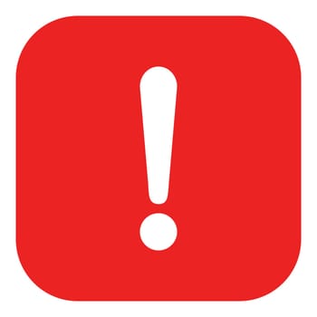 Exclamation mark and app icon