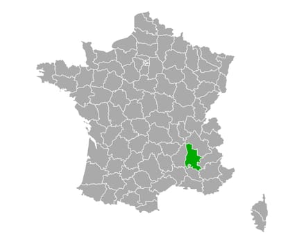 Map of Drome in France