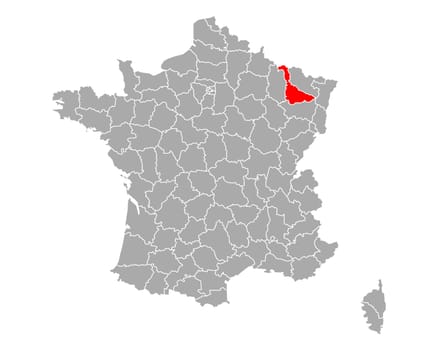 Map of Meurthe-et-Moselle in France