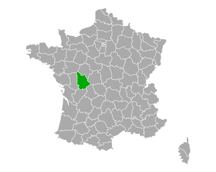 Map of Vienne in France