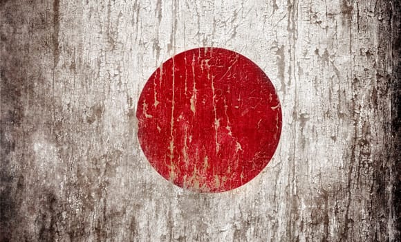Grange textured flag of Japan
