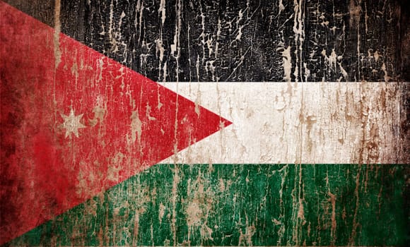Grange textured flag of Jordan