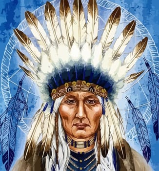 white eagle ancestor spirit illustration