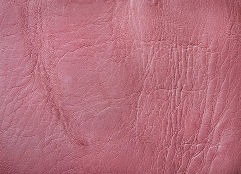 Natural pink leather texture close up