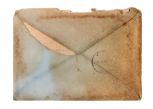 Vintage envelope isolated over white