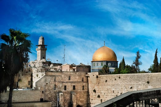 Al Aqsa and Western Wall, Jerusalem, Israel