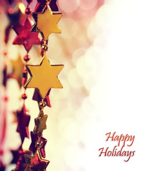 Holiday background with copy space