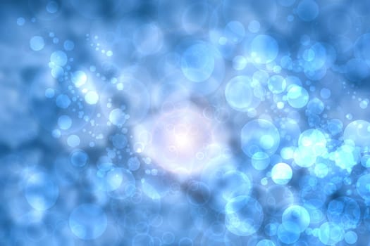 Abstract blurred fresh vivid spring summer light delicate pastel gradient blue turquoise pink bokeh background texture with bright circular soft color lights. Beautiful backdrop illustration.