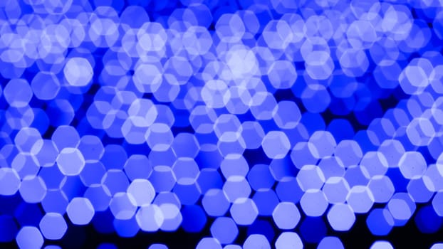 Abstract colorful bokeh light on dark background. Christmas and New Year theme