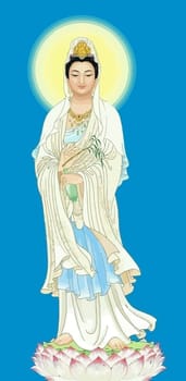 Avalokitesvara Bodhisattva chinese culture holy illustration