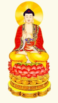 buddha  peace wisdom meditating  enlighted position illustration
