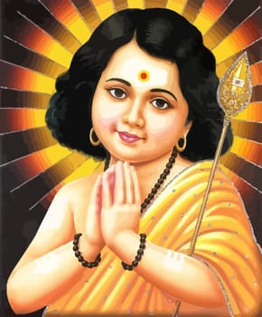 muruga homan festival music flute hinduism culture mythology illustration