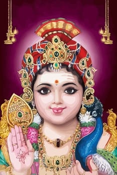 muruga homan festival music flute hinduism culture mythology illustration