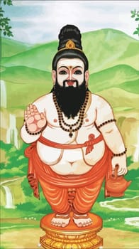 Agathiyar Murugan Manthiram indian god illustration culture