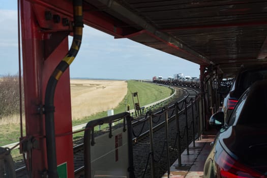 The car train to westerland on sylt