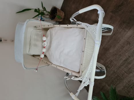 Vintage dusty and damaged Baby Carriage