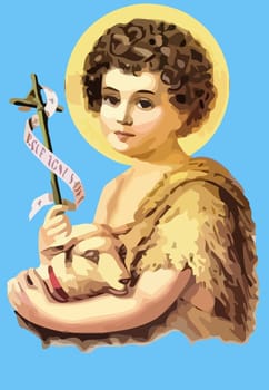 saint john the baptist faith religion illustration