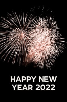 Luxury firework event sky show turn of the year celebration. Holidays season party time. Premium entertainment nightlife background.