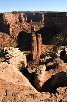Spider rock the Canyon De Chelly Navajo Nation