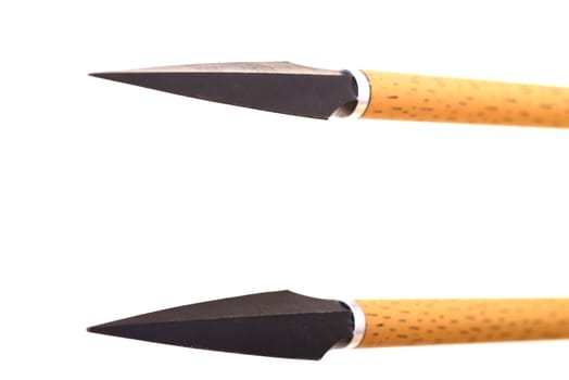 Hunting Arrow point isolated over a white background