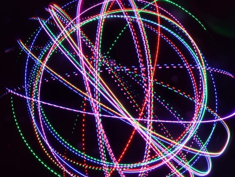 spectacular colored lights with geometric shapes special effects
