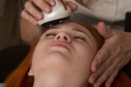Tired worried man enjoying therapeutic massage