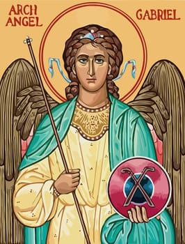 archangel gabriel warrior holy illustration