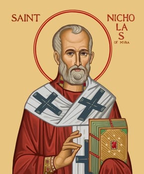 saint nicholas of myra faith religion illustration