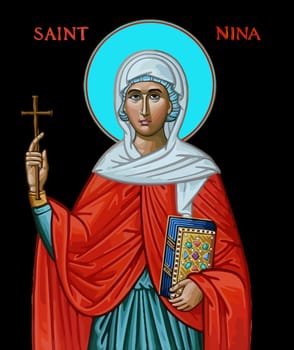 saint nina  faith religion illustration