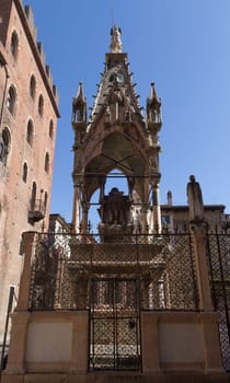 Scaliger tombs in Santa Maria Antica, Verona, Italy