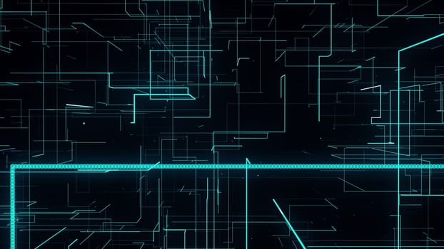 Geometric mesh from 3d render of web textures in space. Cyber information matrix with online generated structures and pictorial effects programming. Infinite clusters with process algorithms.