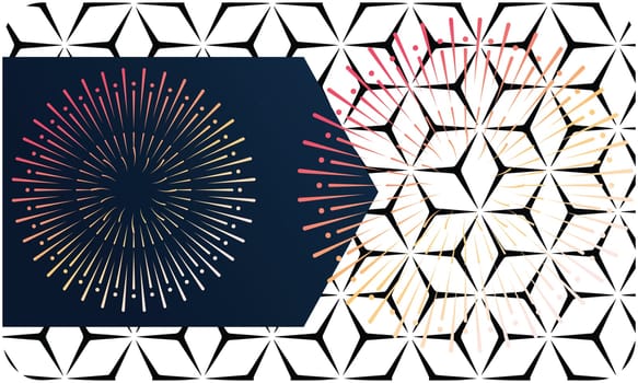 art of sparkle and square on abstract background