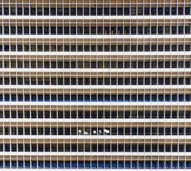 Commercial building abstract, Los Angeles downtown, California, USA