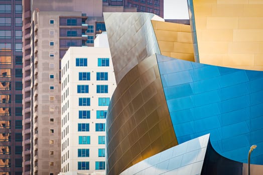 Modern cityscape of Los Angeles downtown, California, US.