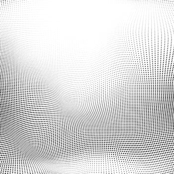 Halftone Pattern. Set of Dots. Dotted Texture on White Background. Overlay Grunge Template. Distress Linear Design. Fade Monochrome Points. Pop Art Backdrop.